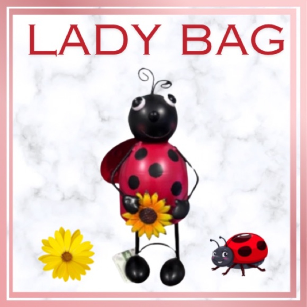 Metal LADY BUG for your Summer & Fall Gardens